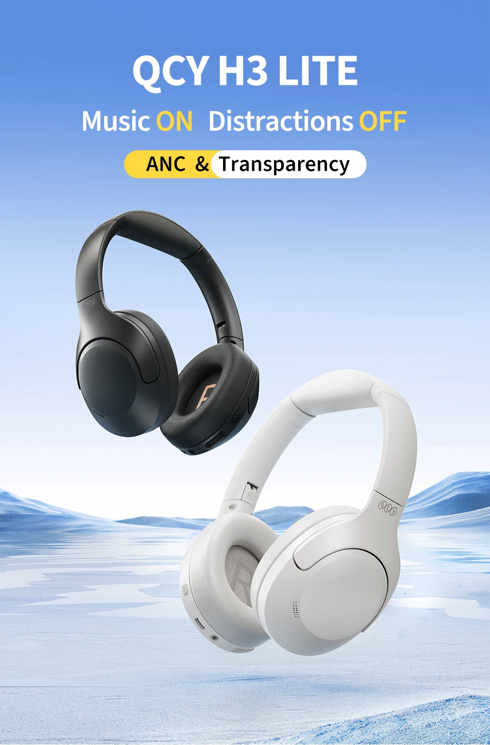 QCY H3 Lite Cuffie Wireless con ANC