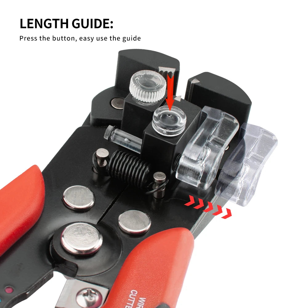 Automatic Wire Stripper, Cutter and Crimper, AWG 10–24