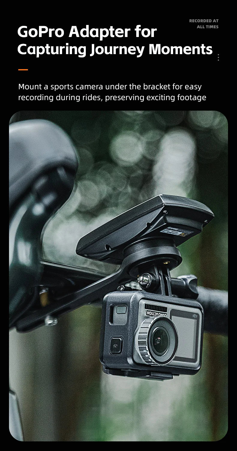 Bike Computer & Front Lamp Mount Bracket for Garmin Bryton