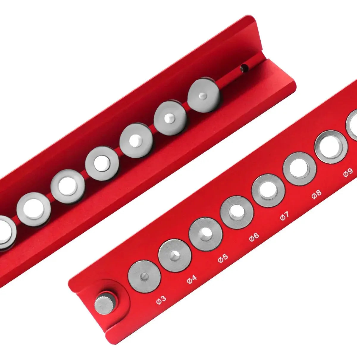 Aluminium Self-Centring Dowel Drilling Jig - 3-12 mm