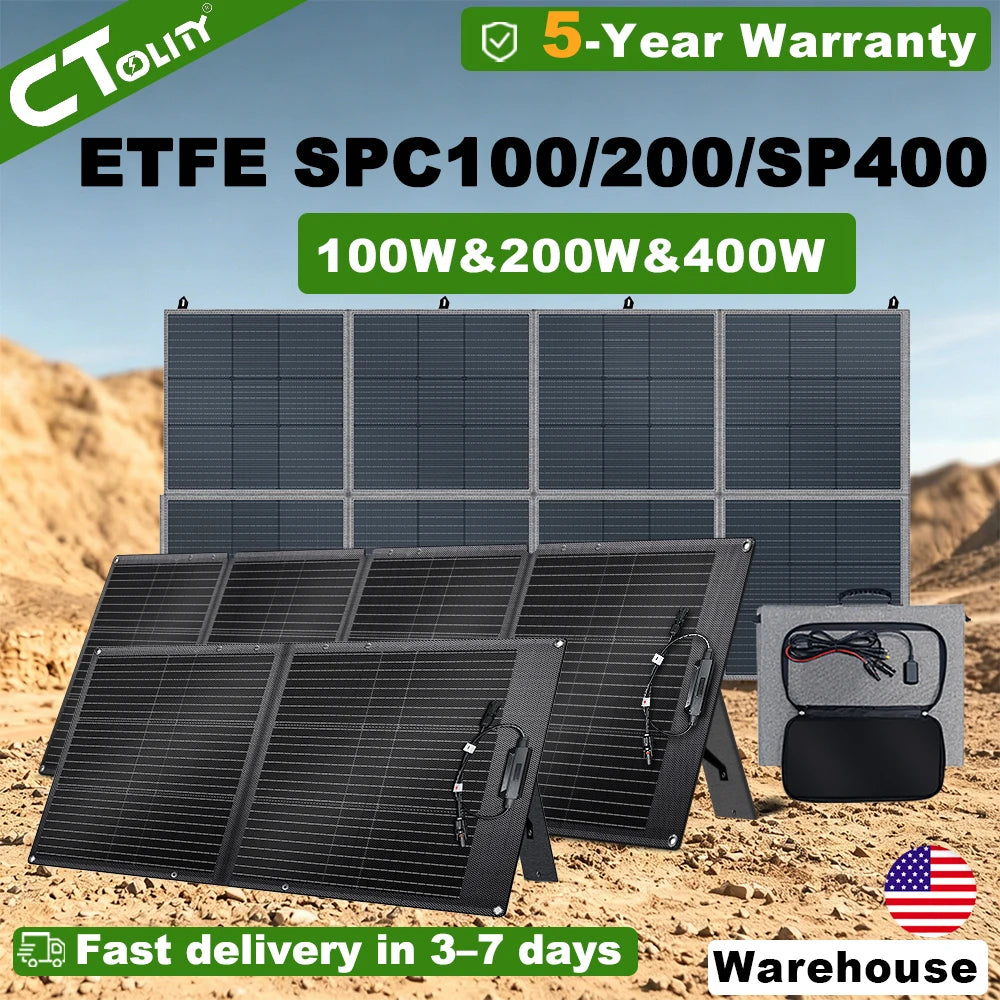 100W 200W 400W Foldable Solar Panel Portable Solar Charger