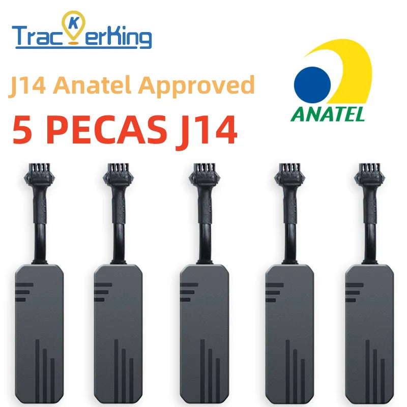 5 piezas Trackerking J14 rastreador GPS, dispositivo 2G, localizador en tiempo real, GT06 protocolo, con plataforma gratuita, app, alarma acc