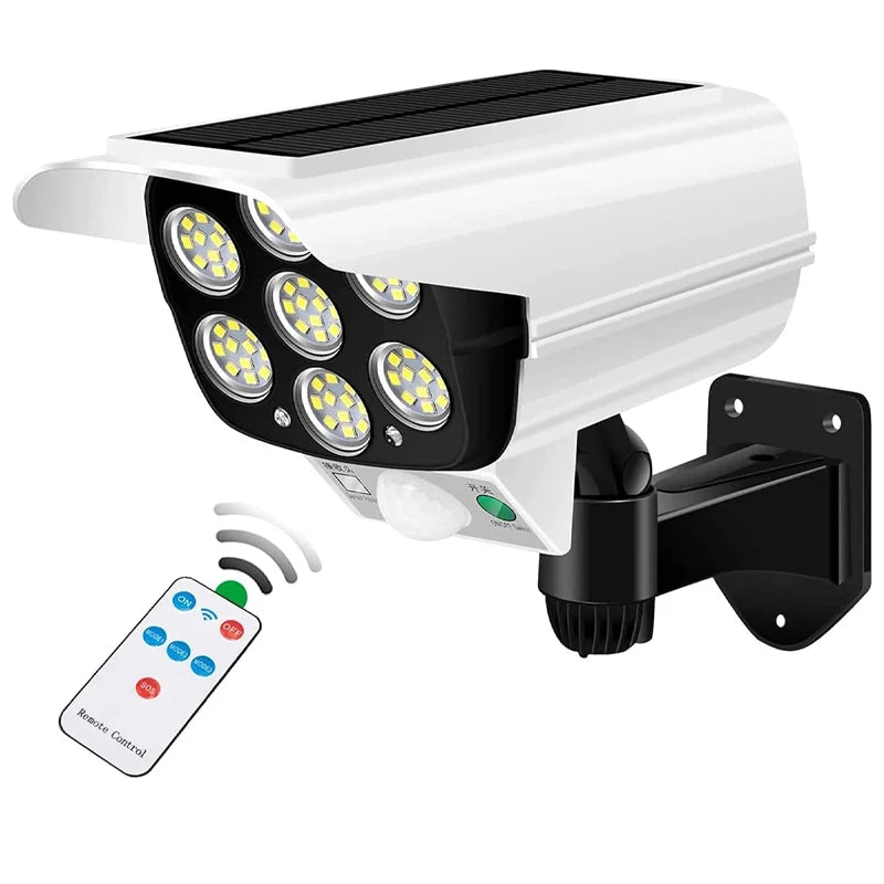 Solarlampen-Bewegungsmelder mit Dummy-Kamera-Gehäuse