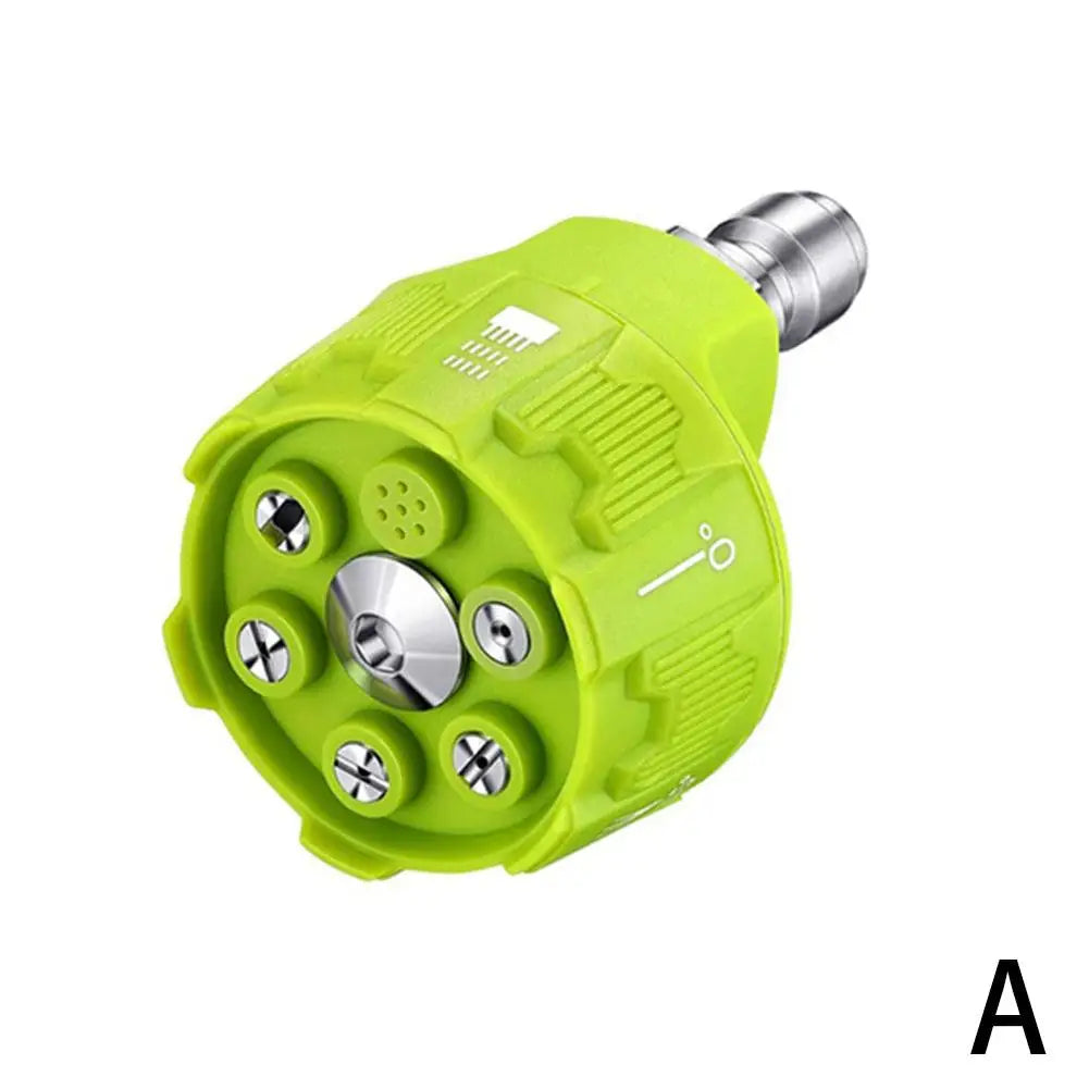 6 in 1 Quick Change-Over Nozzle 4000Psi High Pressure Washer Spray Nozzle 0 15 25 40 65 Degree Rotation Watering Nozzle