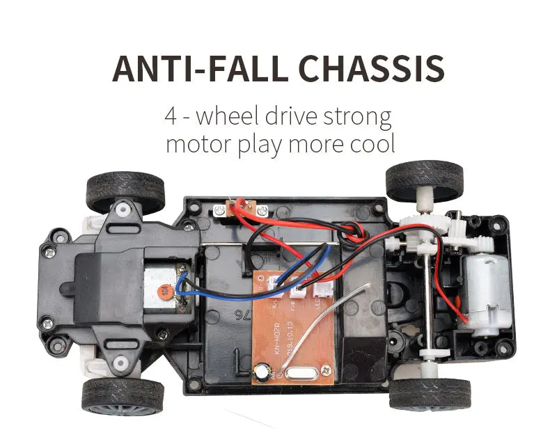 1:24 High Speed RC Drift Vehicle Cars Mustang 4WD Remote Control Racing Car Gift Competition Race Car Boys Toy Replaceable Tire