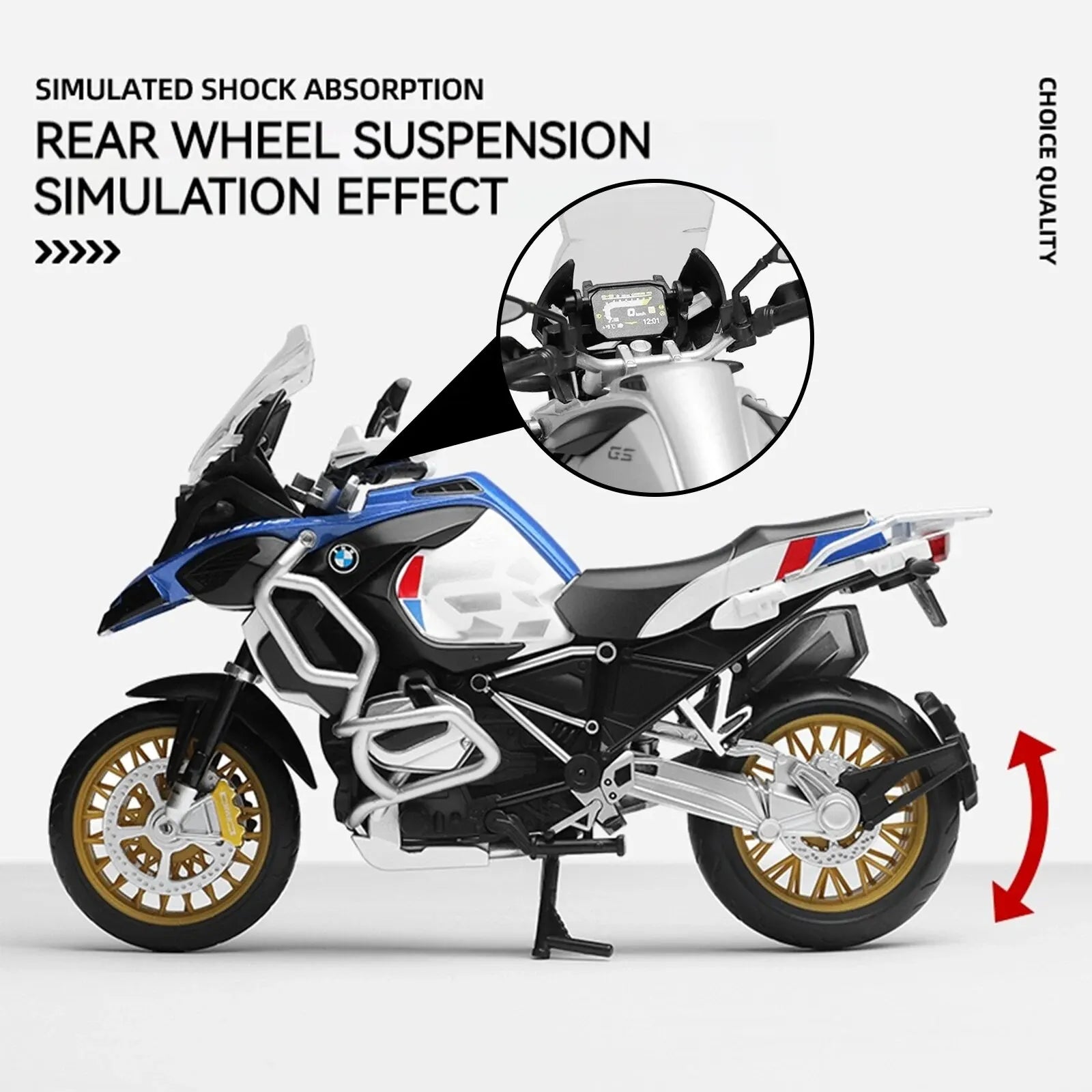 R1250 GS 1:12 Alloy Die‑cast Motorcycle Model