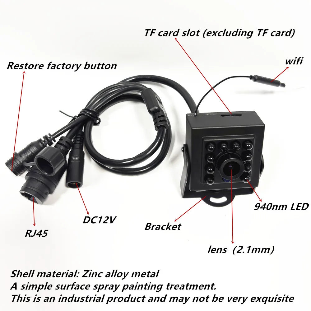 Mini WiFi Camera 5MP 1080P Indoor Night Vision Monitor