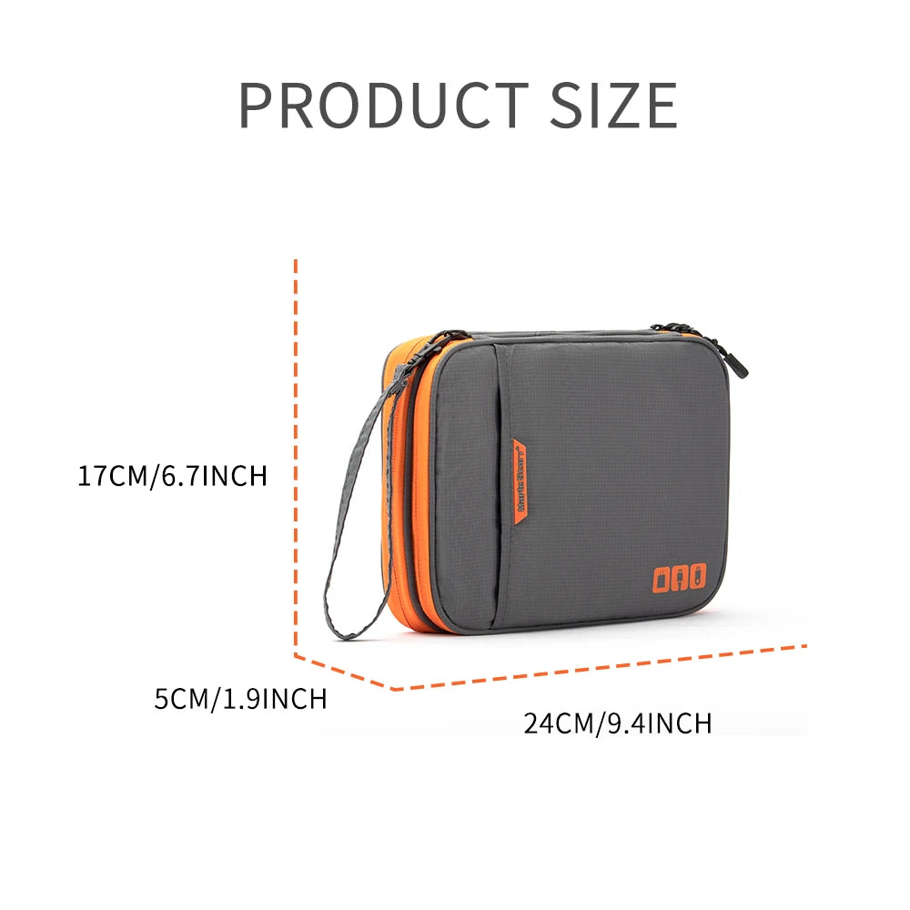 Double-Layer Travel Electronics Organiser