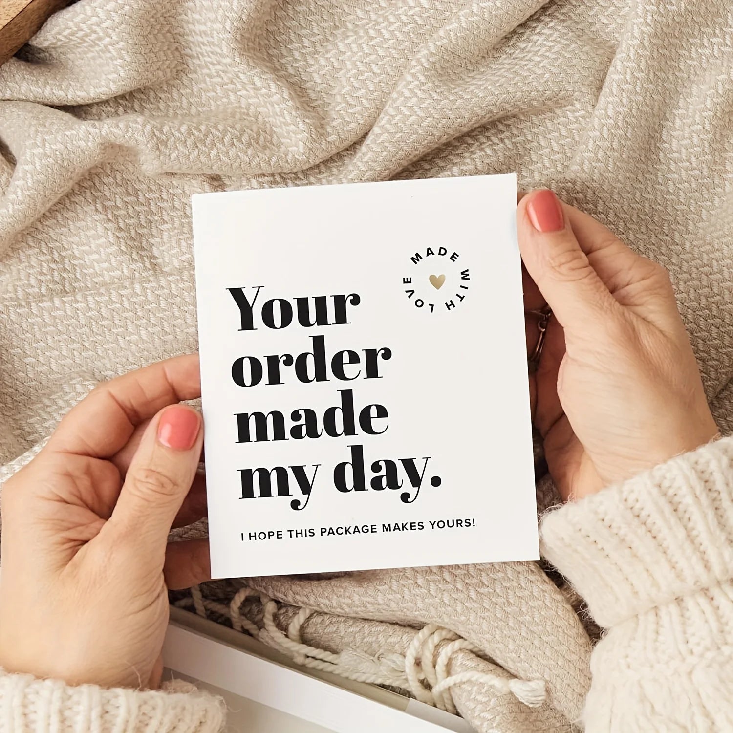 50 Pcs Thank You Cards for Small Business