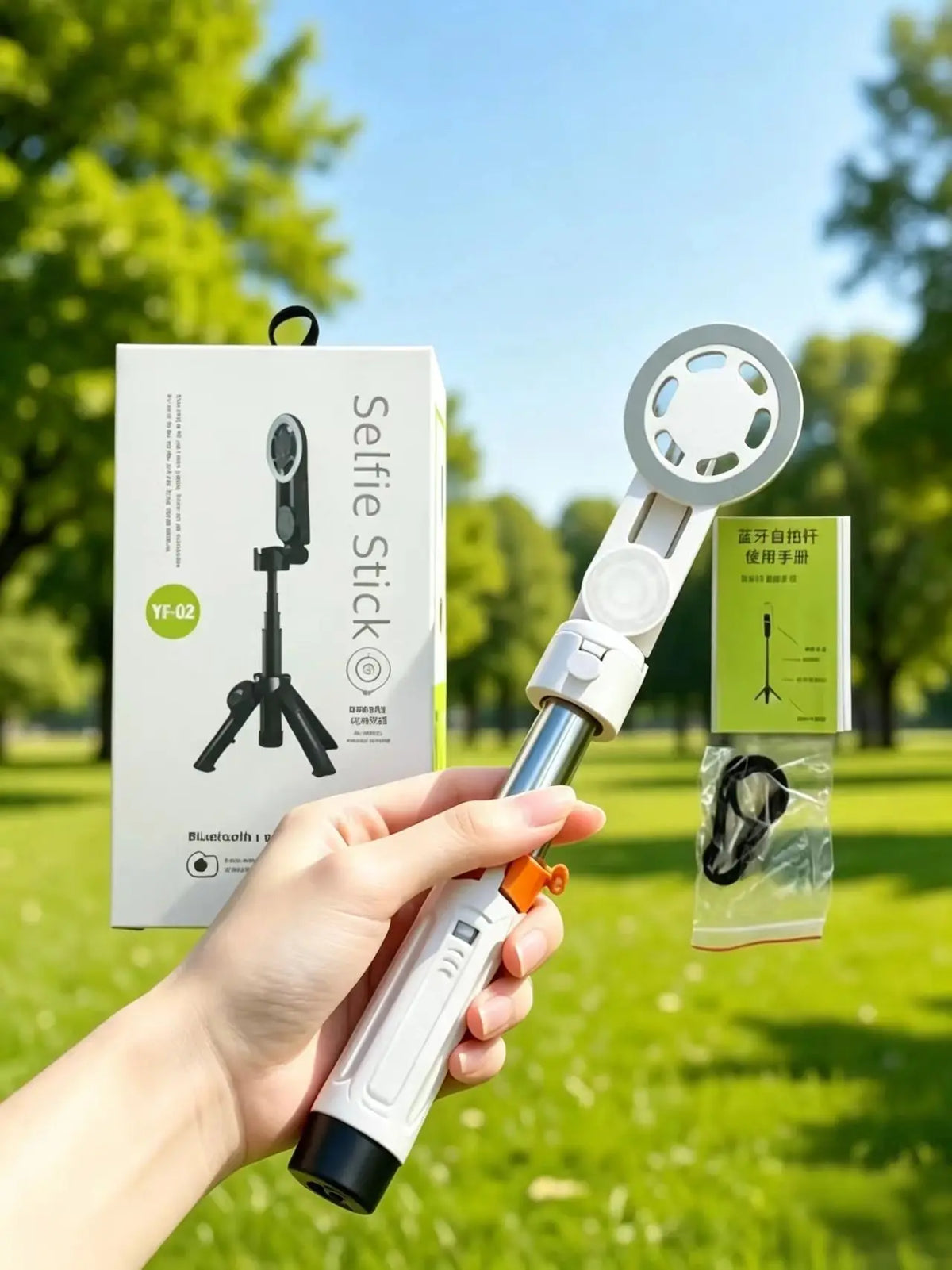 Phone Selfie Stick and Tripod with Bluetooth Remote