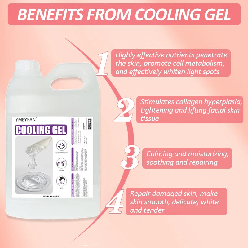2.5L Clear Conductive Gel for Ultrasound and Beauty Devices