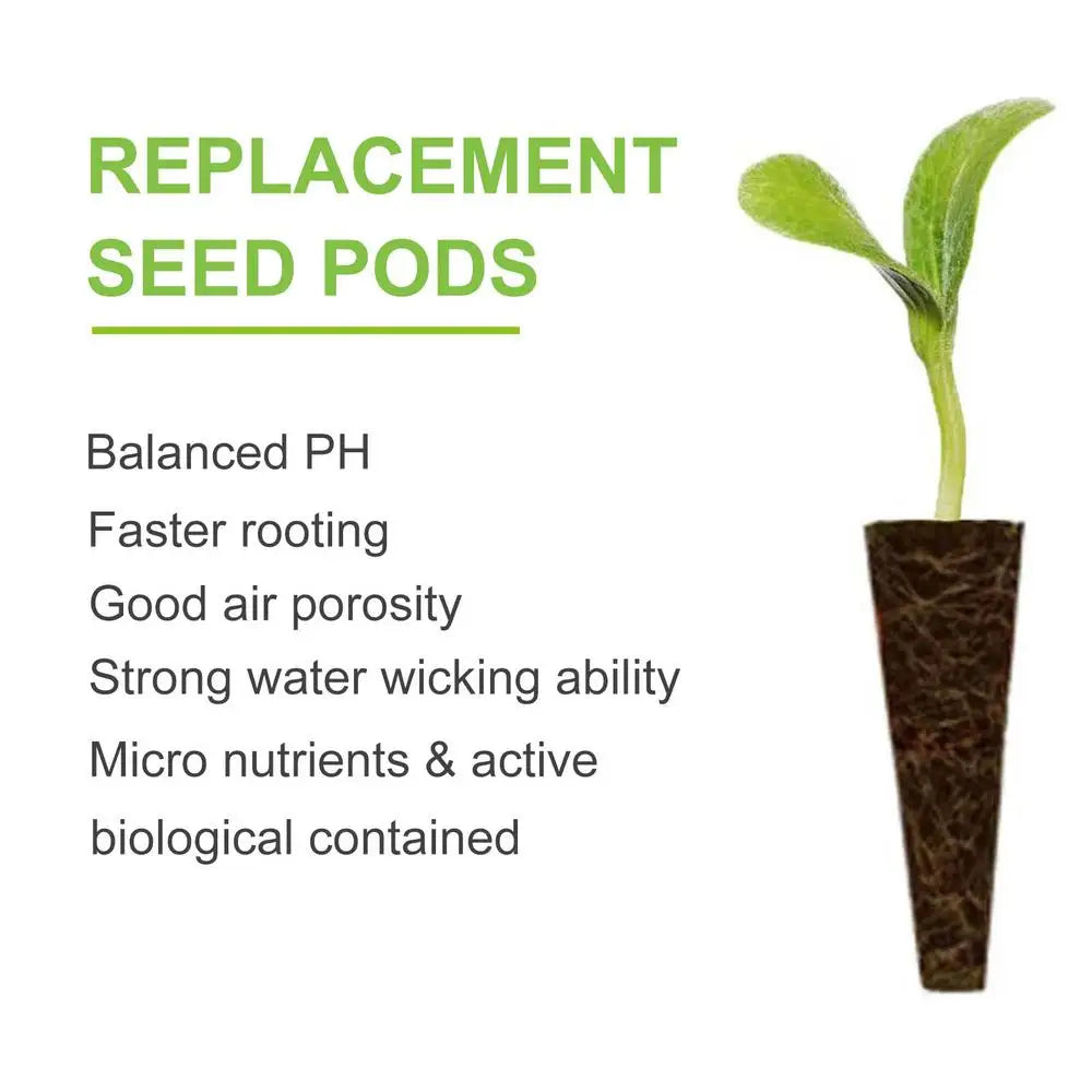 Seed Grow spongi, nadomestne koreninske spongije, rastni sponji za sadike, vtiči za kalitev semena, začetni sponji za semena, hidroponsko vrtnarjenje