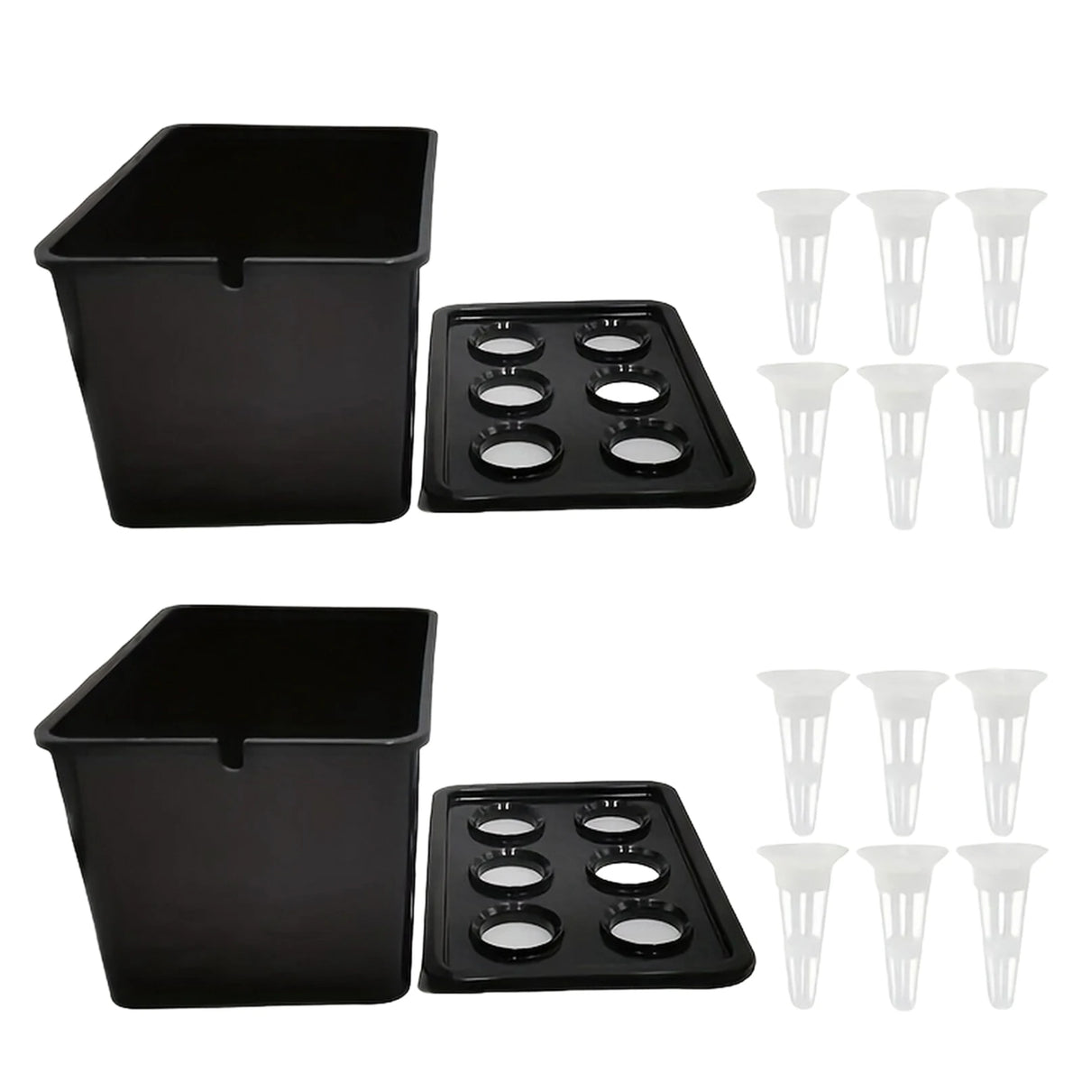 Six-Cup Hydroponic Seedling Box