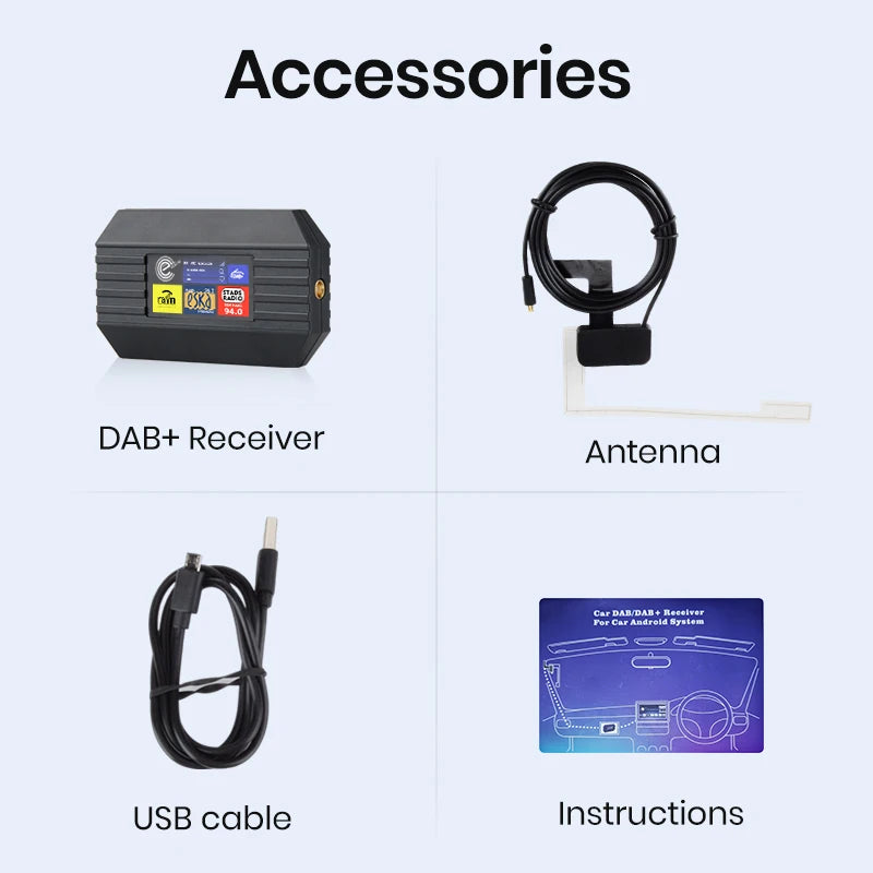 DAB Antenna With USB Adapter for Android Car Radios