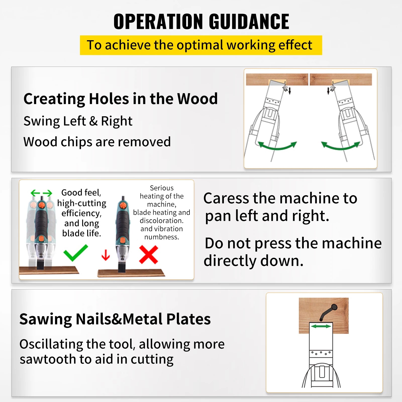 100PCS Oscillating Multitool Saw Blades Kit for Wood Metal Plastic