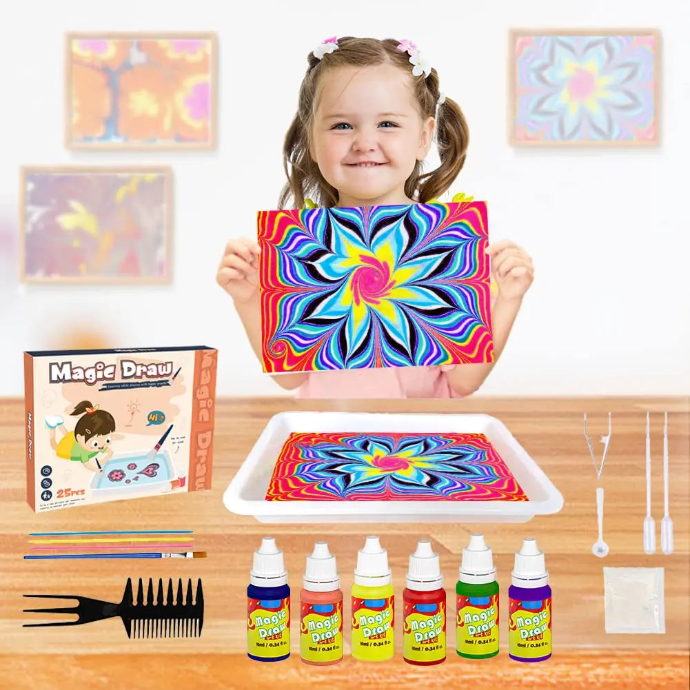 Water Marbling Paint Kit — Colour and Paper Options