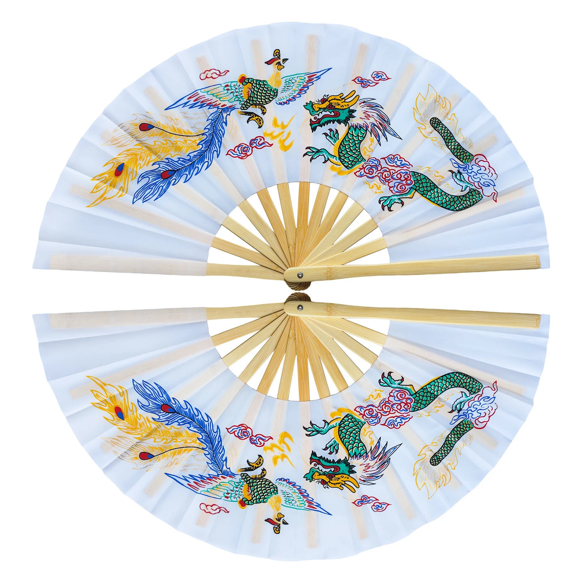 Tai Chi Performance Fans, Left-and-Right Pair