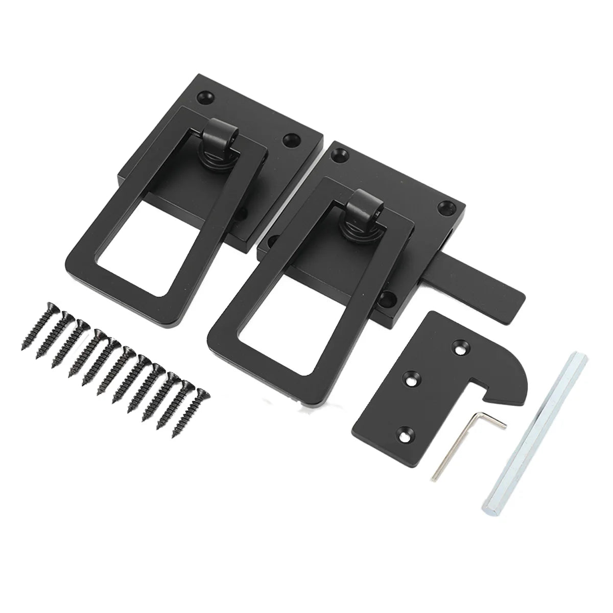 Heavy Duty Gate Latch Double Side Gate Latches Matte Black Fence Latch Garden Door Latch Pool Gate Latch