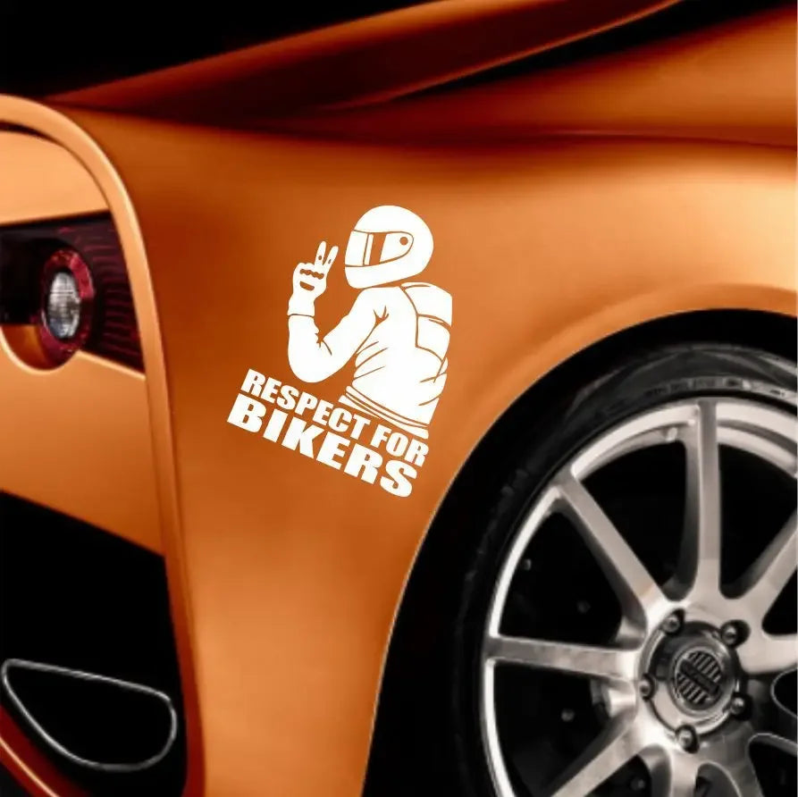 1pc Respect Biker Sticker For On Car Motorcycle Vinyl 3D Stickers Motorcycle Vinyl 3D Stickers And Decals
