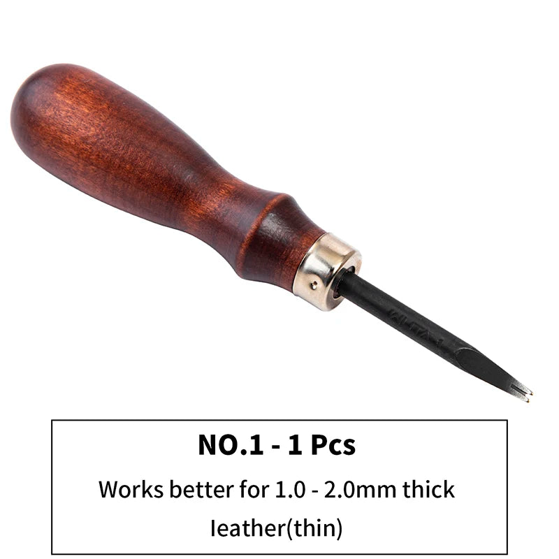 Wooden-Handle Leather Edge Beveler