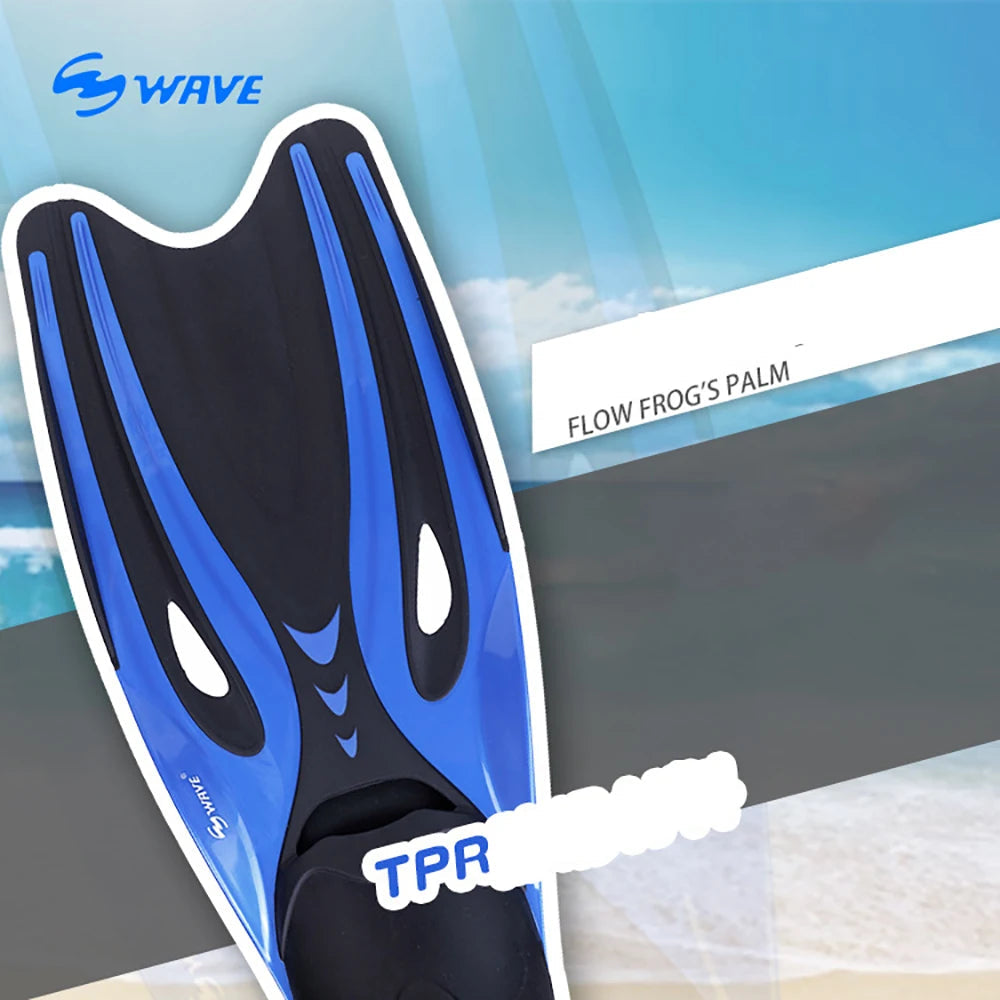 Professional Diving Fins Flexible Comfort TPR Non-Slip Swimming Rubber Snorkeling Swim Flippers Water Sports Beach Shoes