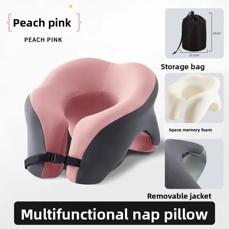 Memory-Foam U-Shaped Travel Neck Pillow