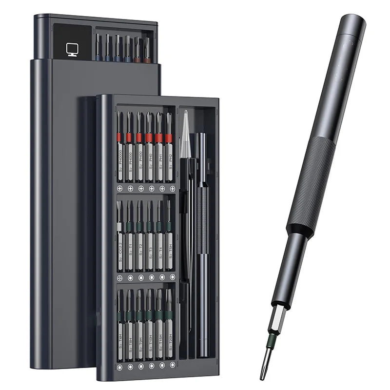 Magnetic Precision Screwdriver Set - Long-Bit Options