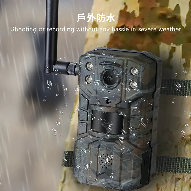 4G LTE Solar Hunting Trail Camera with 14MP and 30M Night Vision