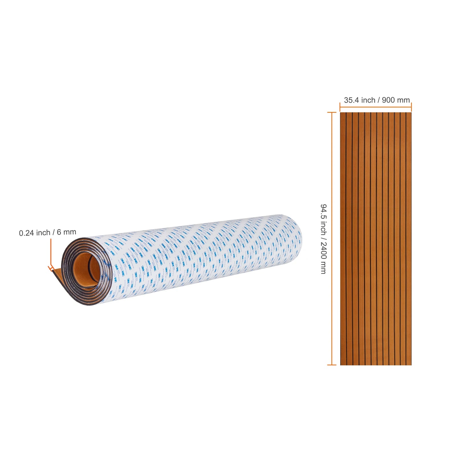 EVA Foam Boat Deck Flooring Non-Slip Self-Adhesive Marine Mat
