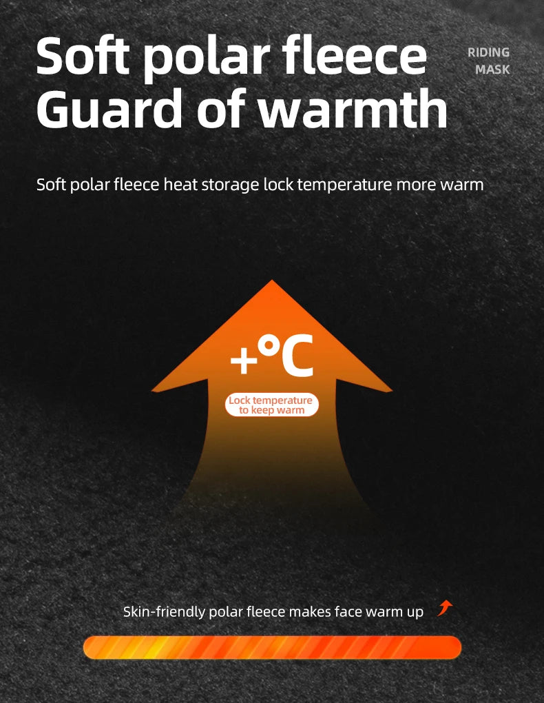 Windproof Fleece Face Mask Balaclava for Cycling & Outdoor Use