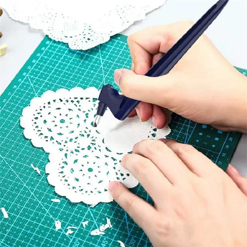 Bolígrafo de corte artesanal con hoja giratoria 360° para diseños DIY de precisión