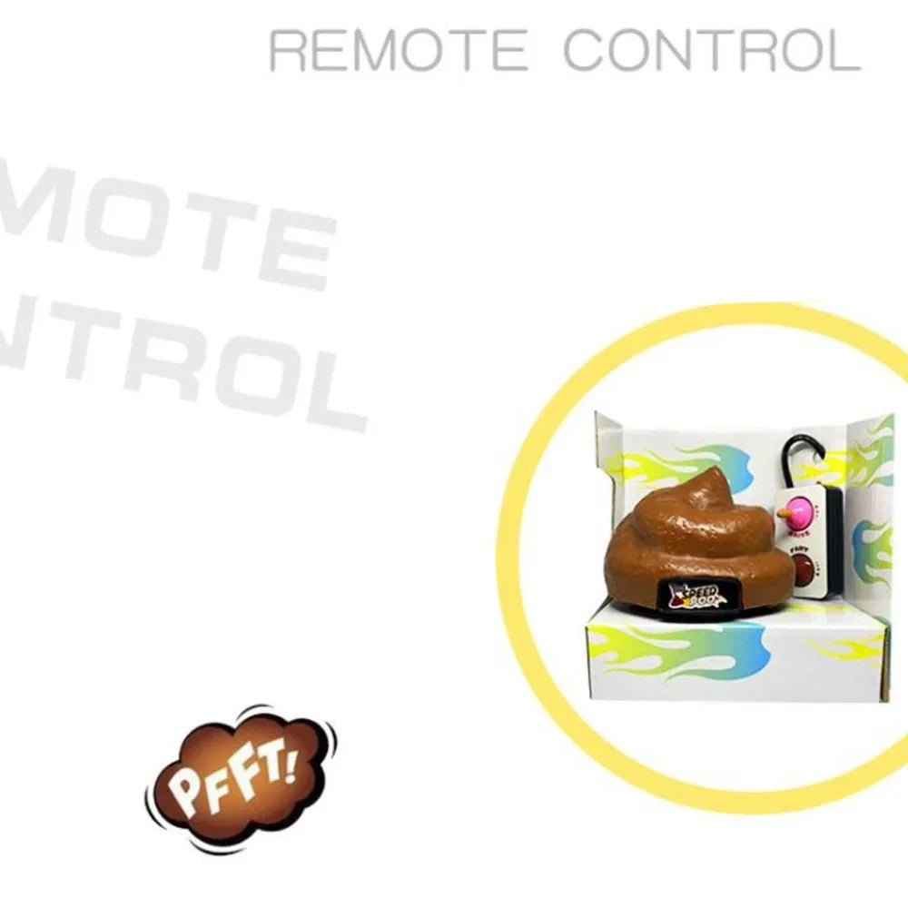 Speedy Remote Control Poop Car Hilarious Joke Prank Toy for Kids Family Fun Great for Gags Parties and Birthday Celebrations