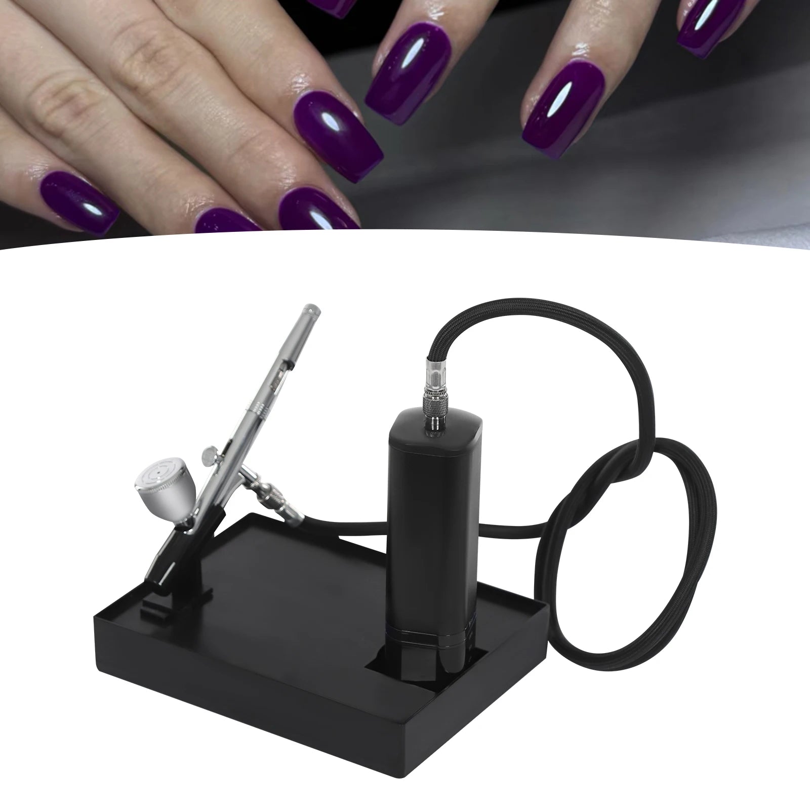 Prenosná sada airbrush s kompresorom 10W bezdrôtová striekacia pištoľ