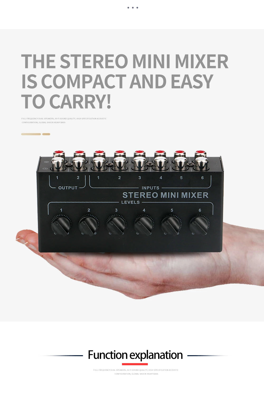 Misceur audio passivo CX600