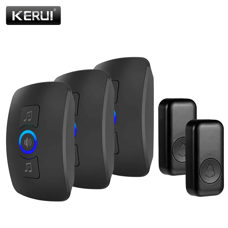 Wireless Doorbell with 60 Chimes, 500ft Range, Waterproof Button