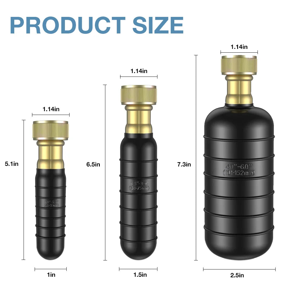 Rubber Drain Cleaning Bladder - Size Options