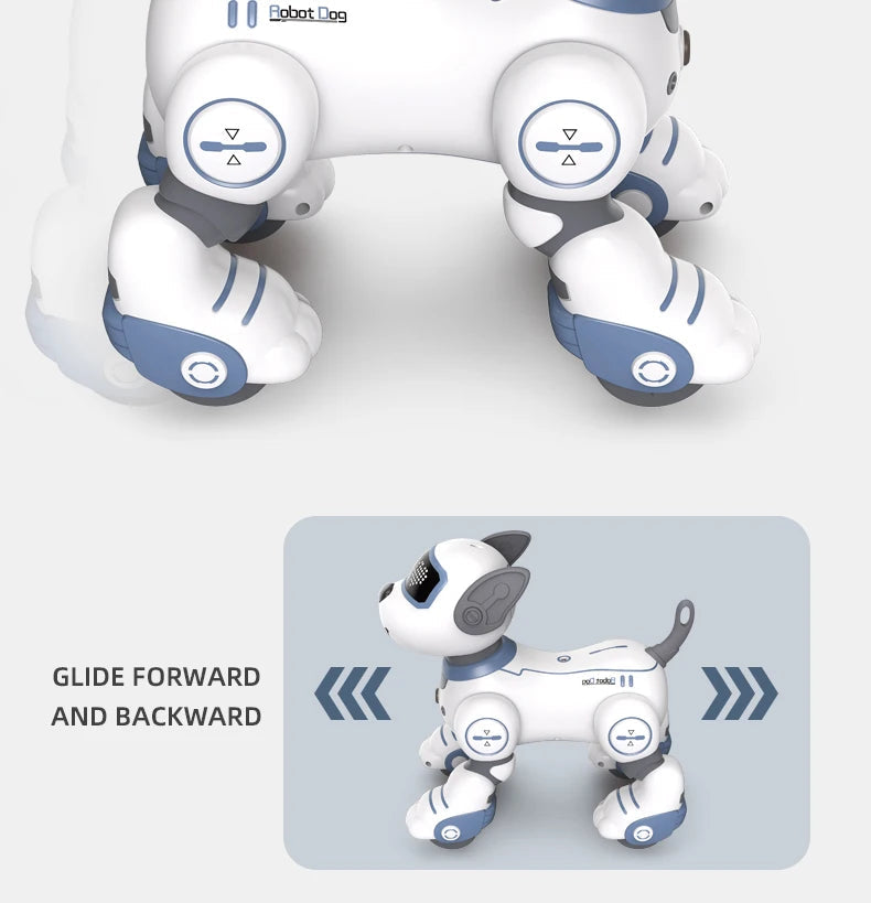 Intelligent Remote Control Robot Dog Electronic Stunt Voice Command Programmable Touch-sense Music Song Children's Toys for Boys