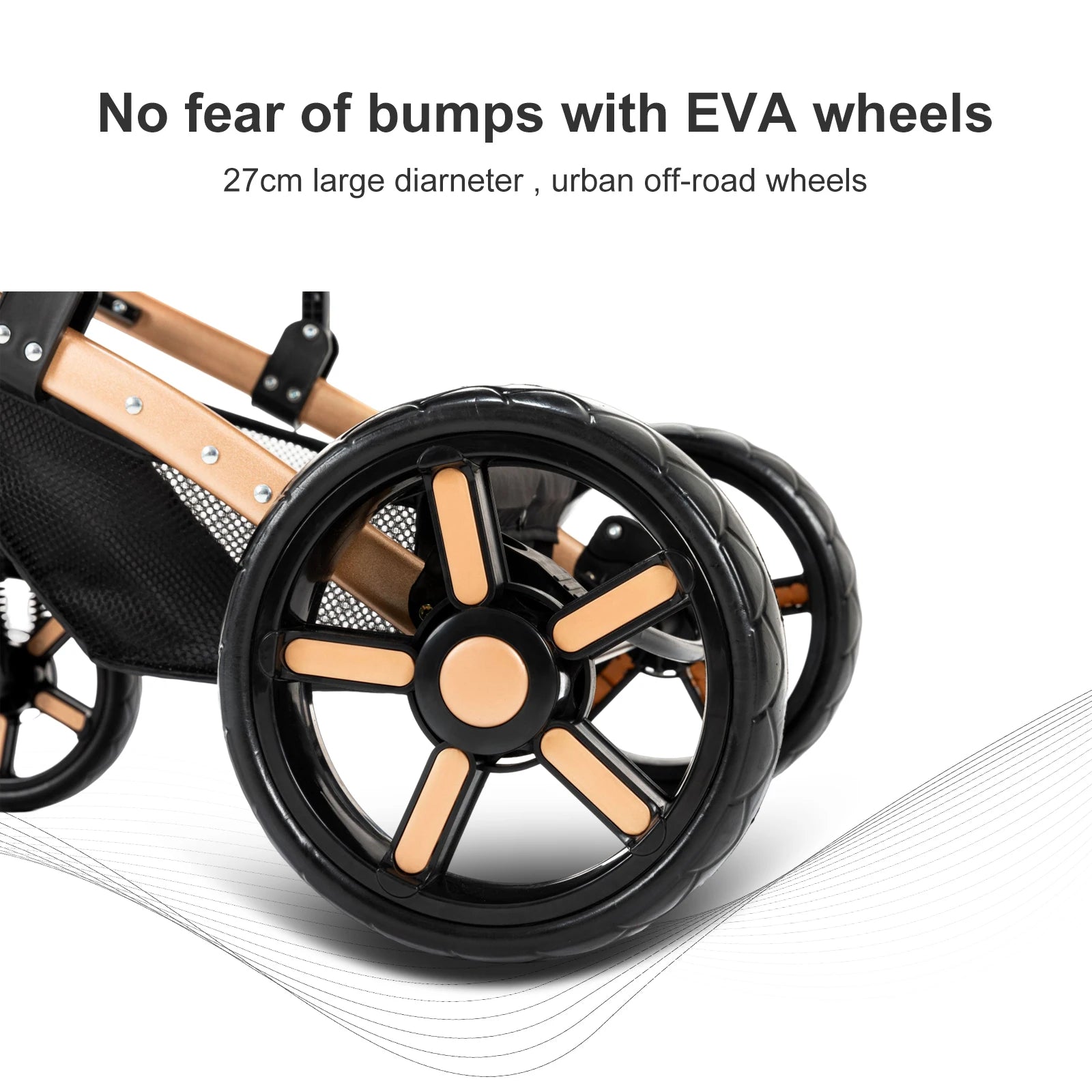 Baby Stroller 3‑in‑1 Lightweight Multifunction Carriage for Newborns