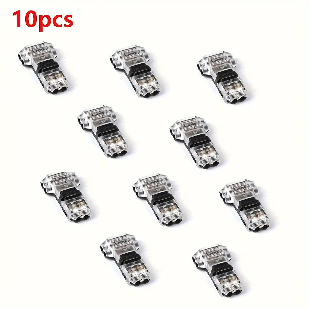 5/10/20PCS Wire Cable Snap In T2 Connector No-solder No-peel Quick Terminal Connections Joiners Auto Plug Electrical Accessories