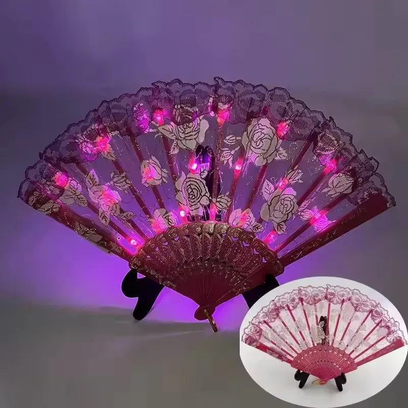 Chinese-Style Folding Hand Fan for Hanfu and Dance