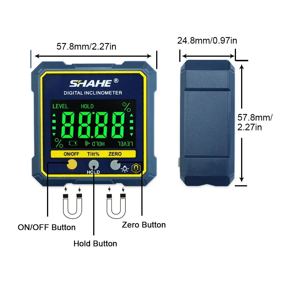 5315-90C Magnetic Digital Angle Gauge with Backlight