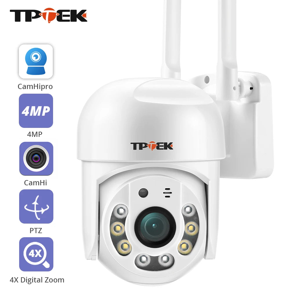 4MP PTZ WiFi IP Camera Outdoor 4X Digital Zoom