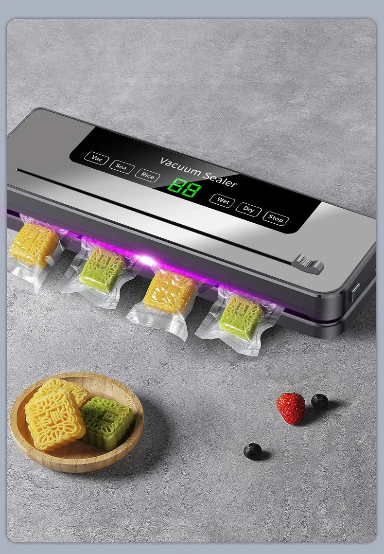 Scelleuse sous vide automatique pour aliments avec cutter intégré