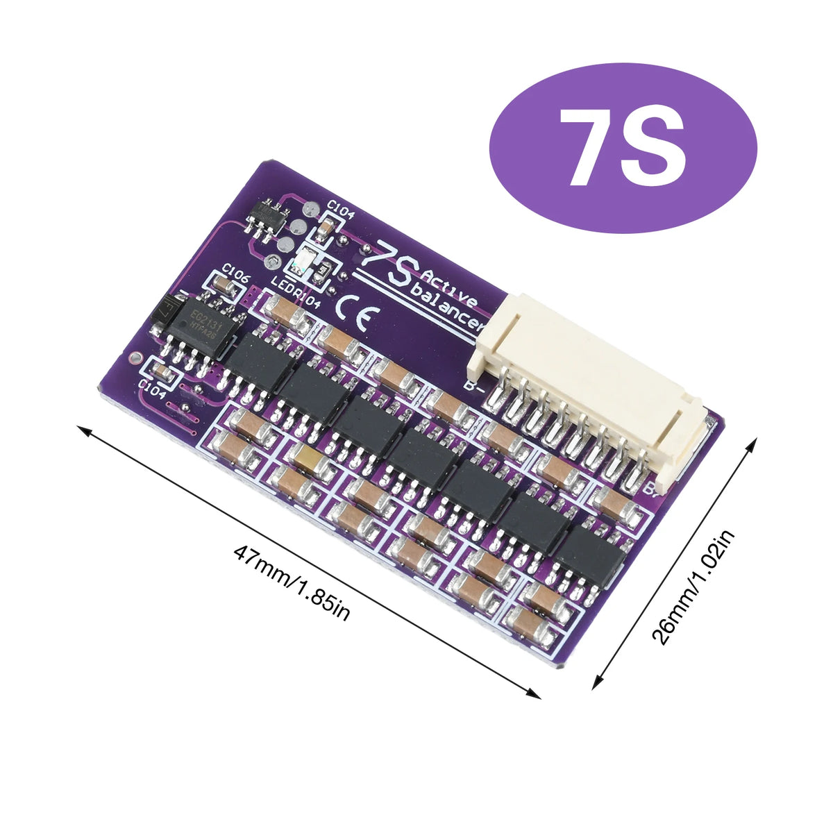 1.5 A Active Battery Balancer Board, 3S to 21S Lithium