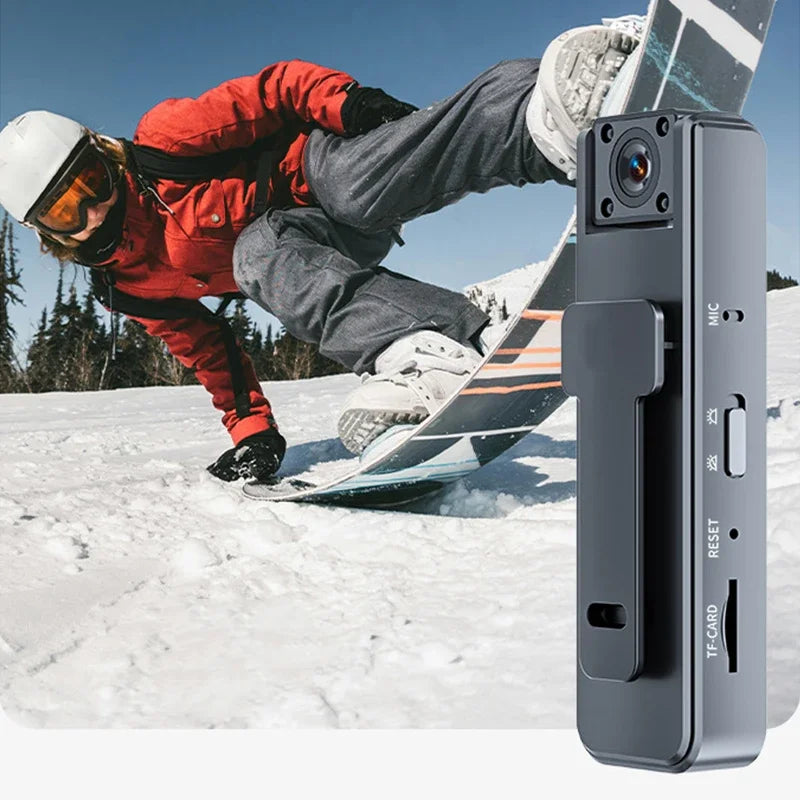 Outdoor Back-Clip Night Vision Recorder 1080p with Rotatable Lens