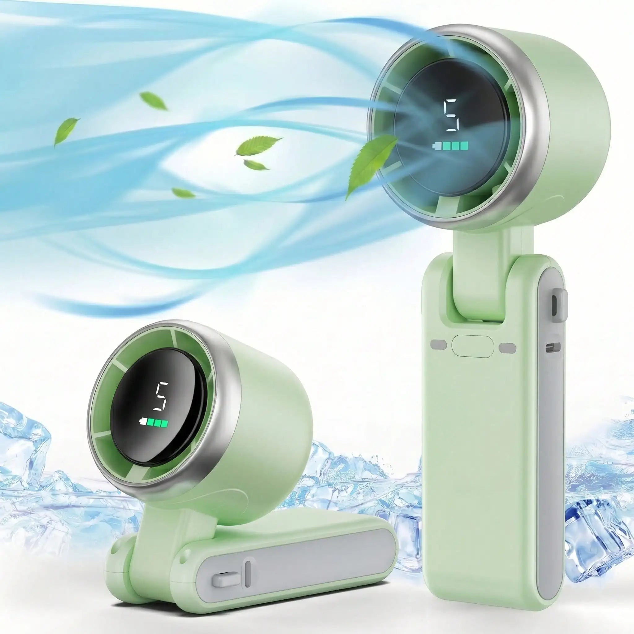Portable Handheld Turbo Fan, 5000mAh, 12-Hour Battery Life