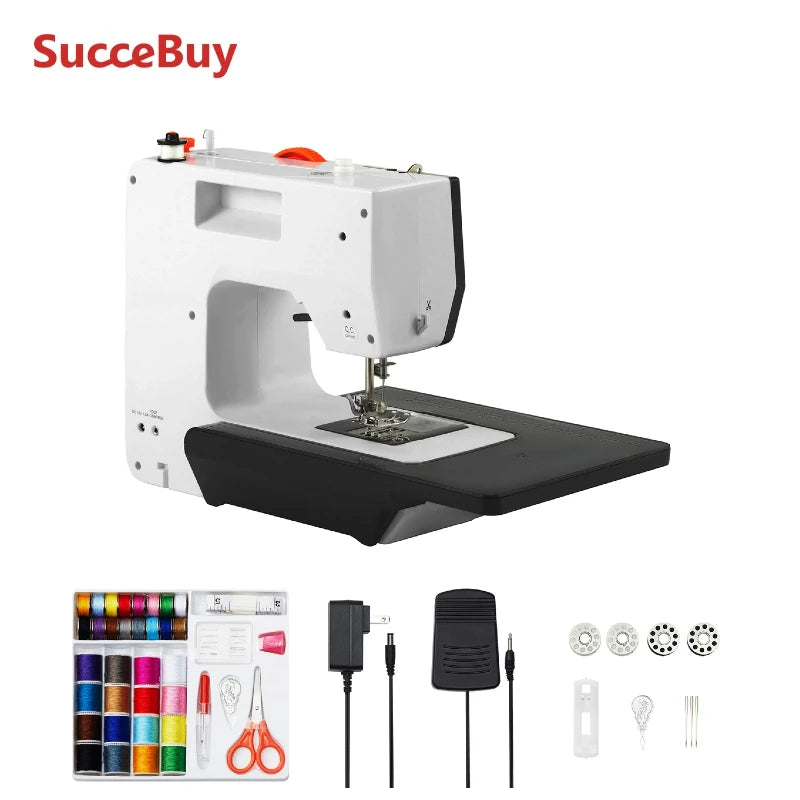 Portable Sewing Machine with 38 Stitches & Dual Speed Control