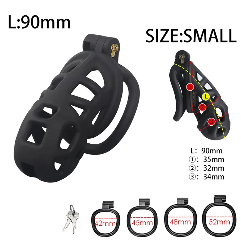 Erkek Bekaret Penis Kafesi Bel Kemeri Seti