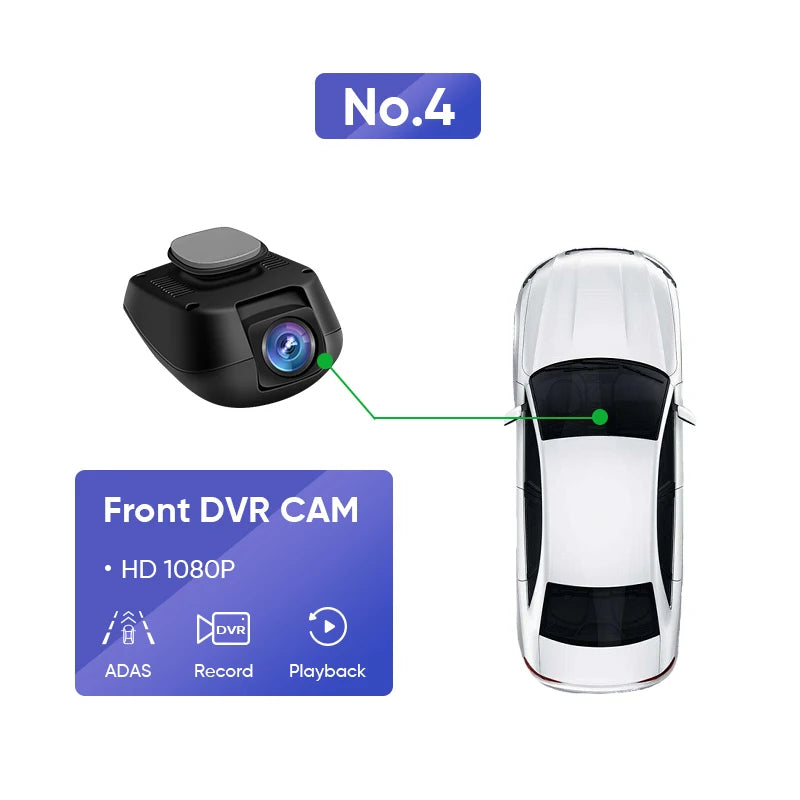 Rearview Backup Camera 1080P Waterproof 125° Wide-Angle