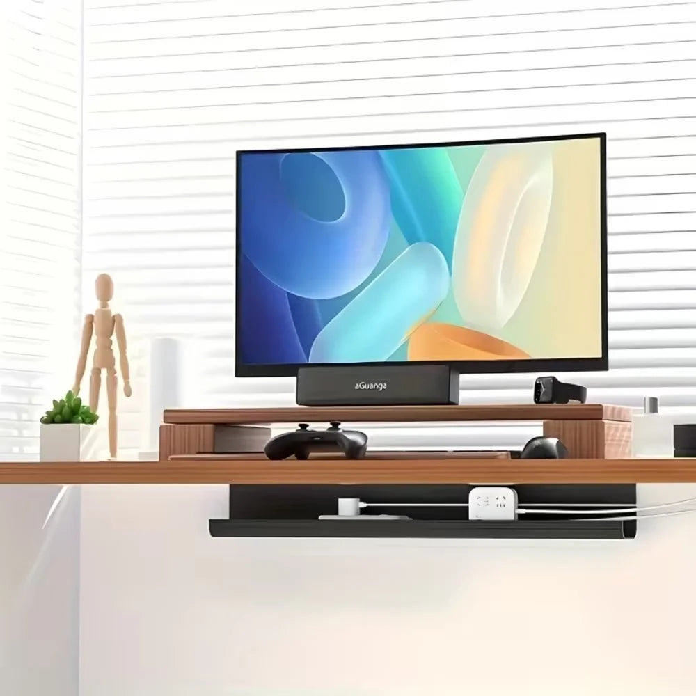 Adhesive Under-Desk Cable Tray